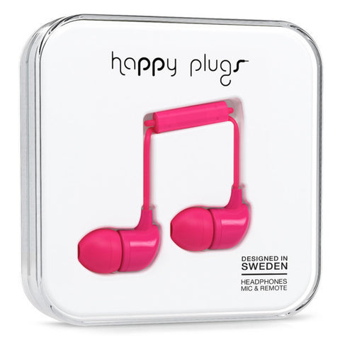 Happy Plugs In-Ear (Cerise)