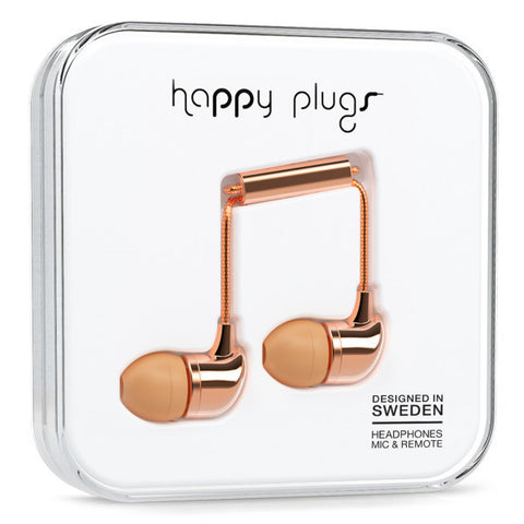 Happy Plugs In-Ear - Rose Gold (Deluxe Edition)
