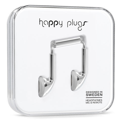 Happy Plugs EarBud - Silver (Deluxe Edition)