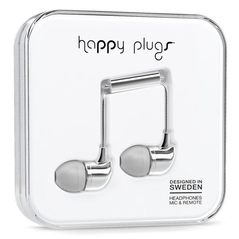 Happy Plugs In-Ear - Silver (Deluxe Edition)